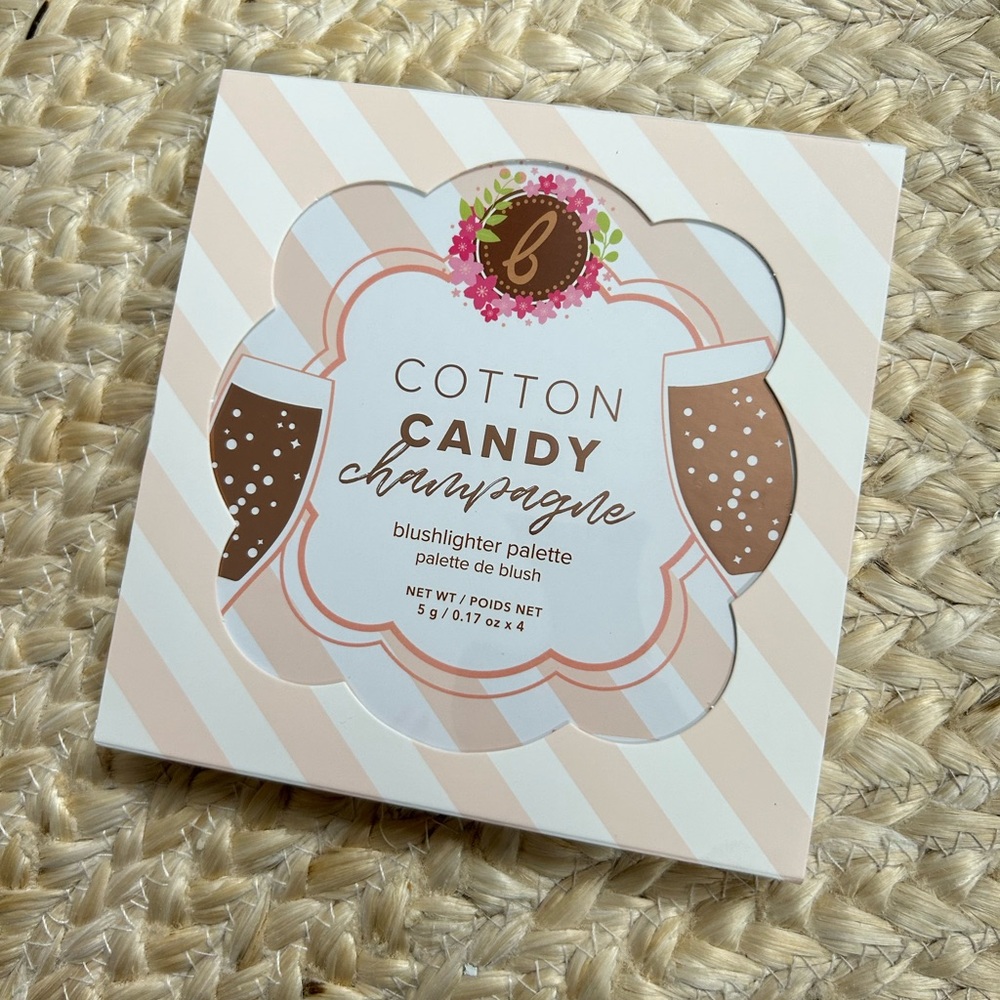 Beauty Bakerie Cotton Candy Champagne Blush Palette 4 Shades Matte + Metallic